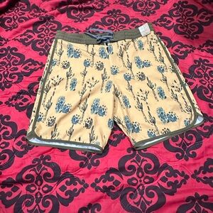 PRana size 32 and Tan Cactus Board Shorts for Summer Fun